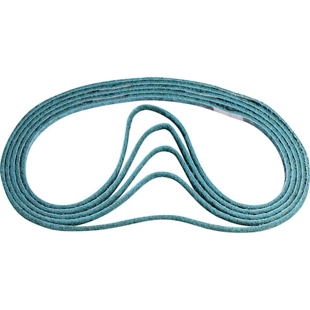 Pferd Sanding Belt, 1/4" W, 24" L, Surface Conditioning, Aluminum Oxide, 240 F Grit, Very Fine, Polivlies 43555